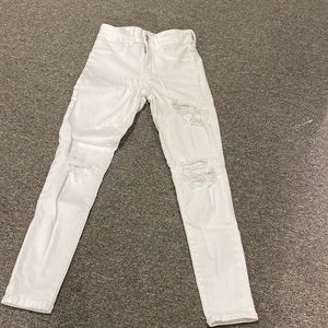 American Eagle next level stretch hi-rise jegging with rips